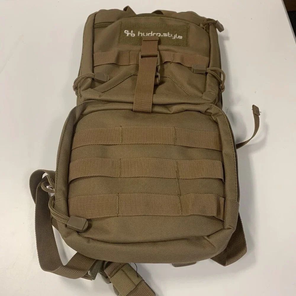 Hydro Style Tactical Hydration Backpack for Hiking, Biking & Climbing Tan X227